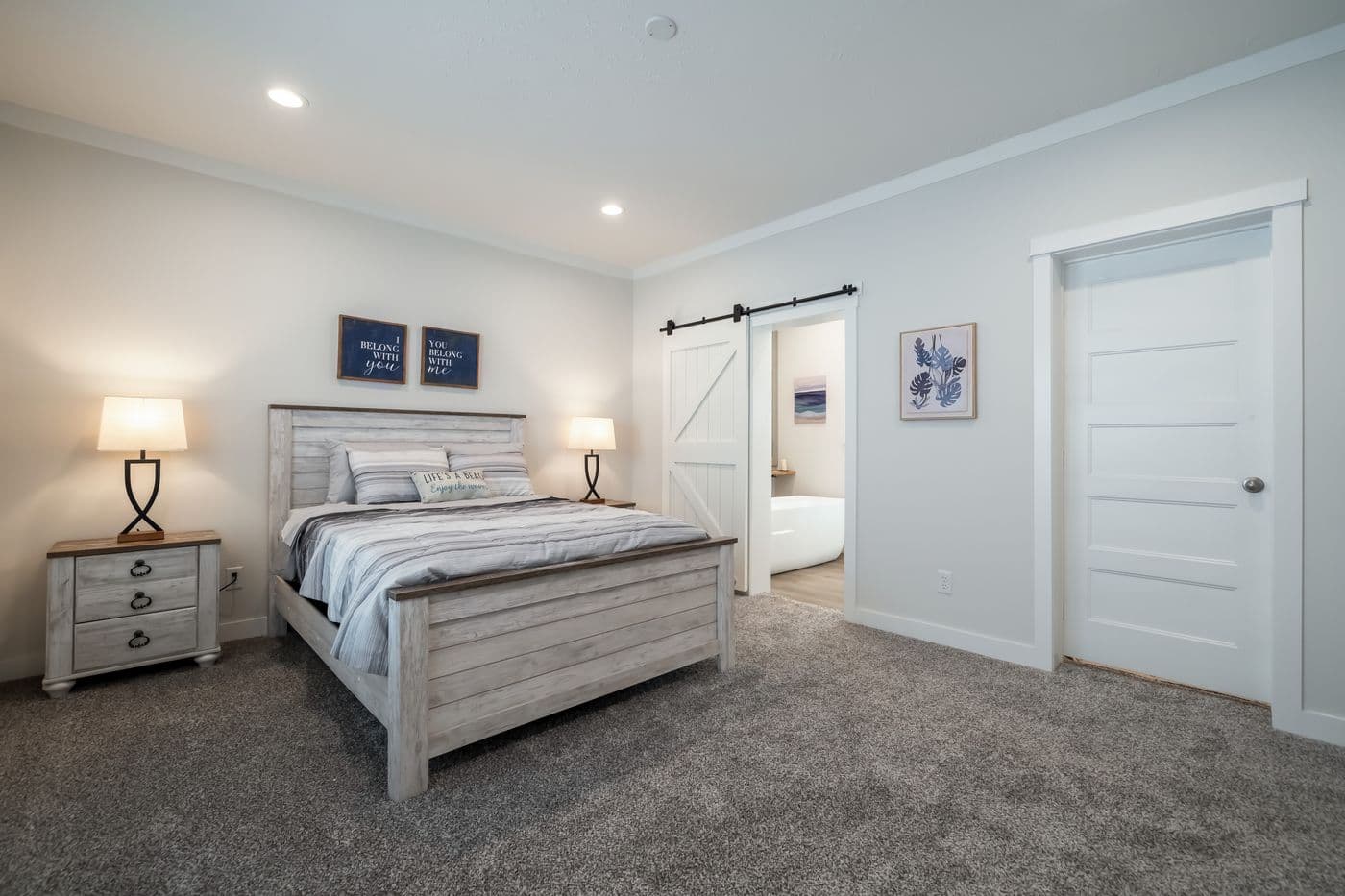 The 3459 HUD 64X28 CAROLINA Primary Bedroom. This Manufactured Mobile Home features 3 bedrooms and 2 baths.