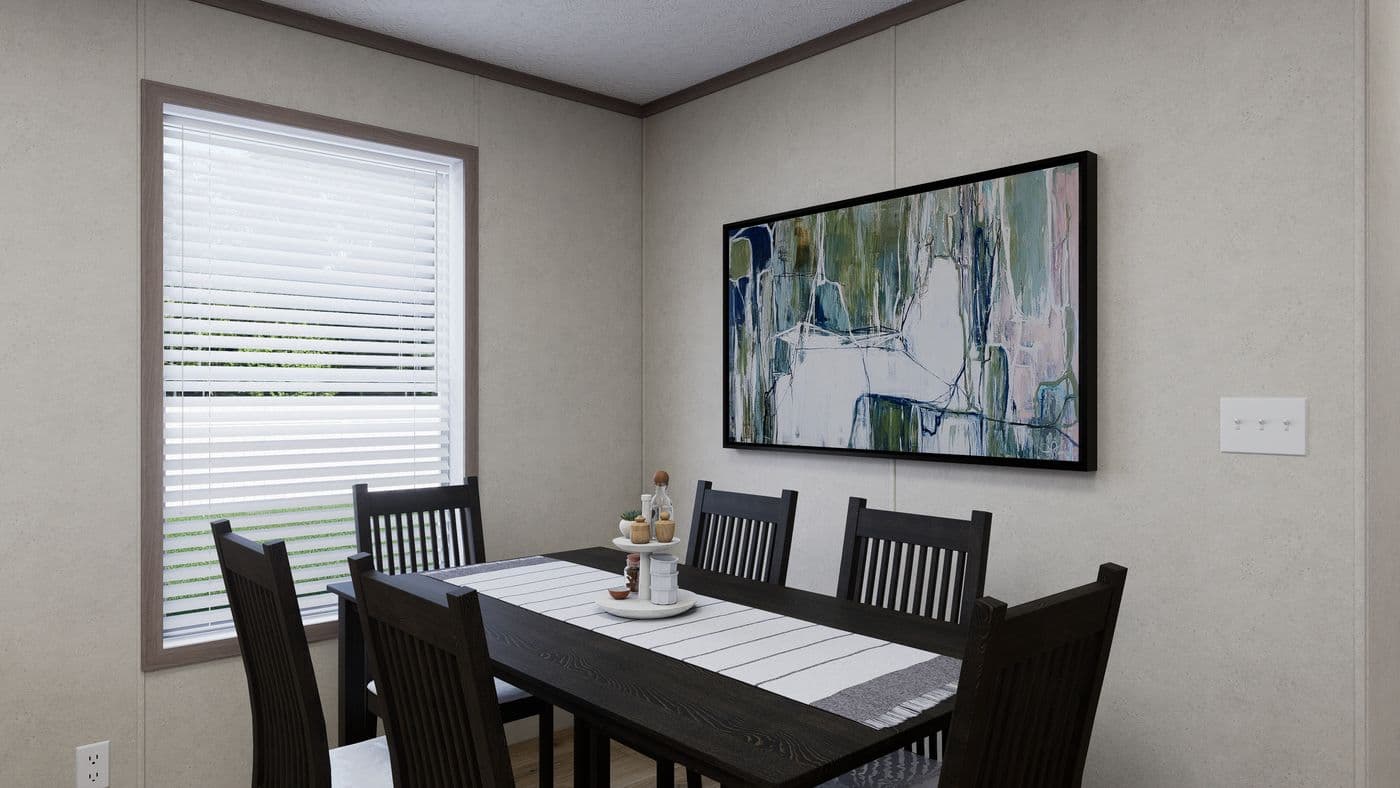 The 5224-CC55 STONEBRIDGE 52 Dining Room. This Manufactured Mobile Home features 3 bedrooms and 2 baths.