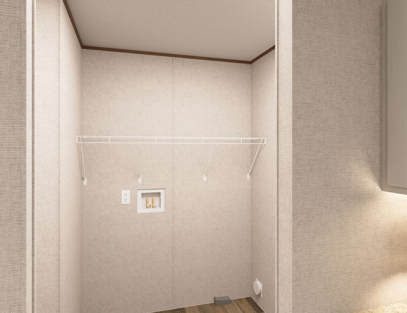 The OAK Utility Room. This Manufactured Mobile Home features 4 bedrooms and 2 baths.