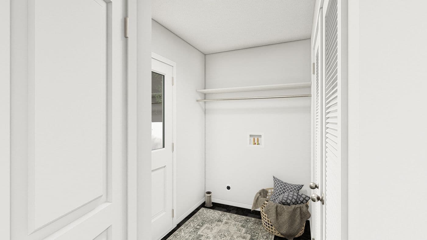 The DRM486F 48' DREAM Utility Room. This Manufactured Mobile Home features 4 bedrooms and 2 baths.