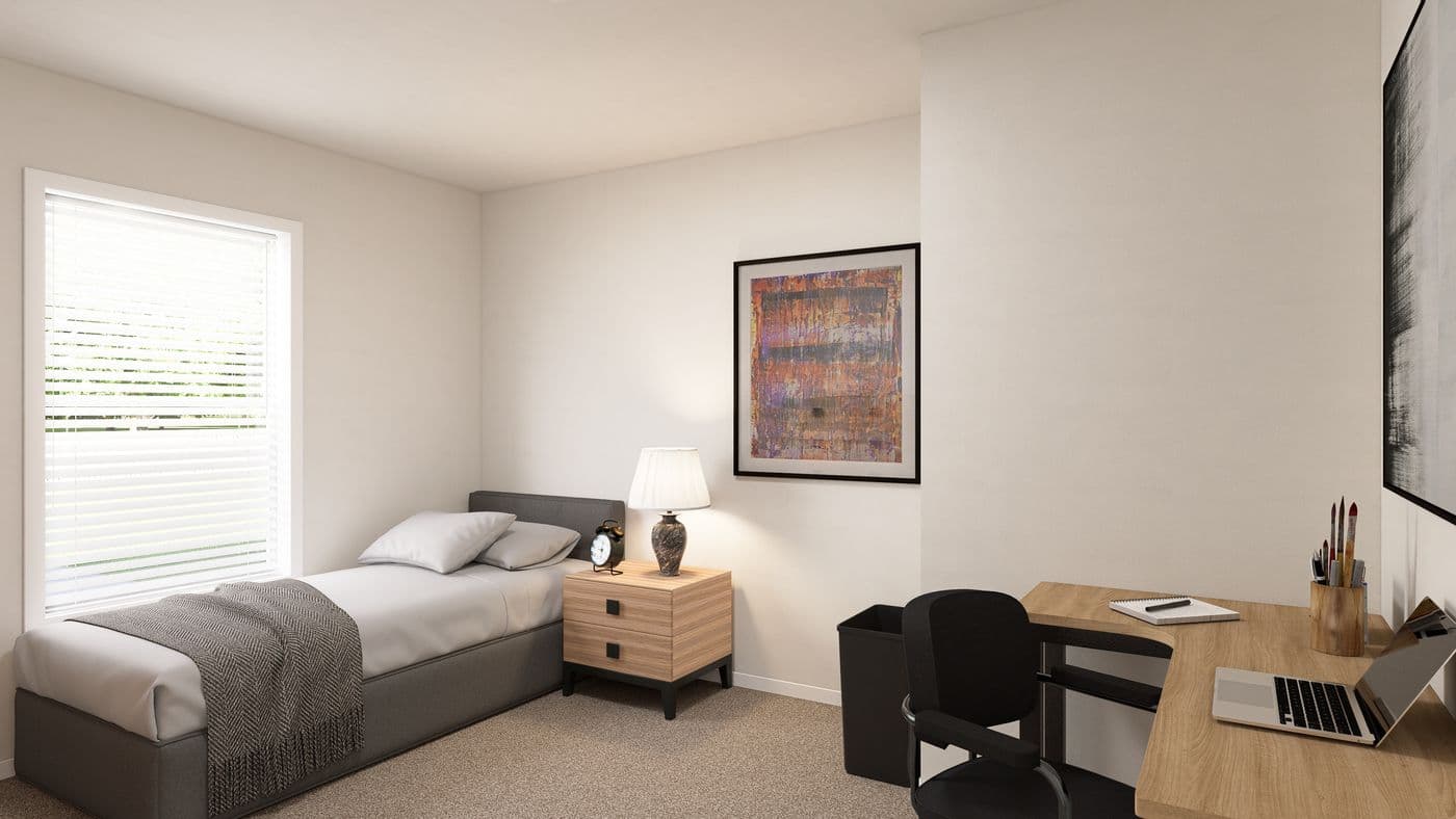 The DRM682F 68' DREAM Bedroom. This Manufactured Mobile Home features 4 bedrooms and 2 baths.