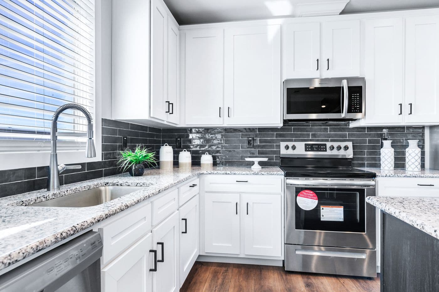 The THE FUJI Kitchen. This Manufactured Mobile Home features 4 bedrooms and 3 baths.