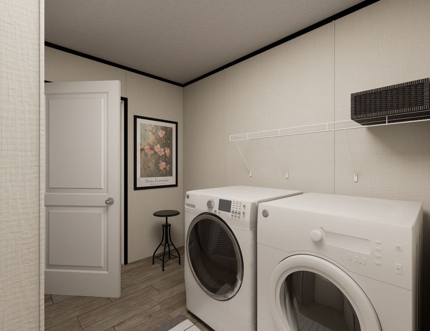 The ULTRA FLEX HERCULES 28X68 3BR Utility Room. This Manufactured Mobile Home features 3 bedrooms and 2 baths.