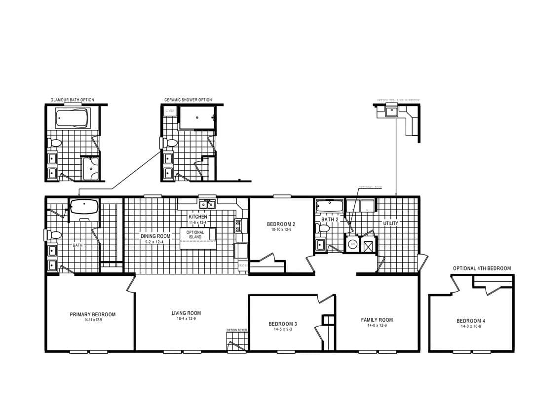Floor plan for 2767 Kelsey Lane SW, Shallotte, NC 28470