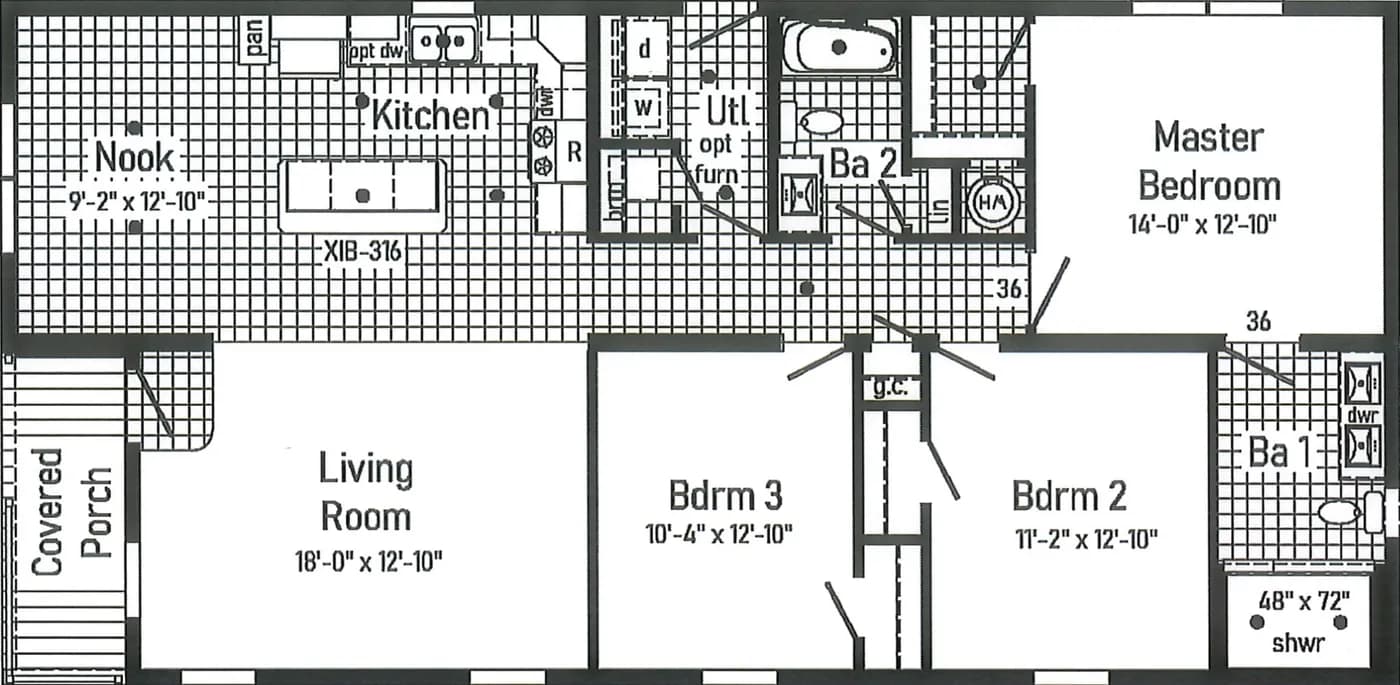 Floor plan for MOVE-IN-READY: 967 Levi RD, Green Bay
