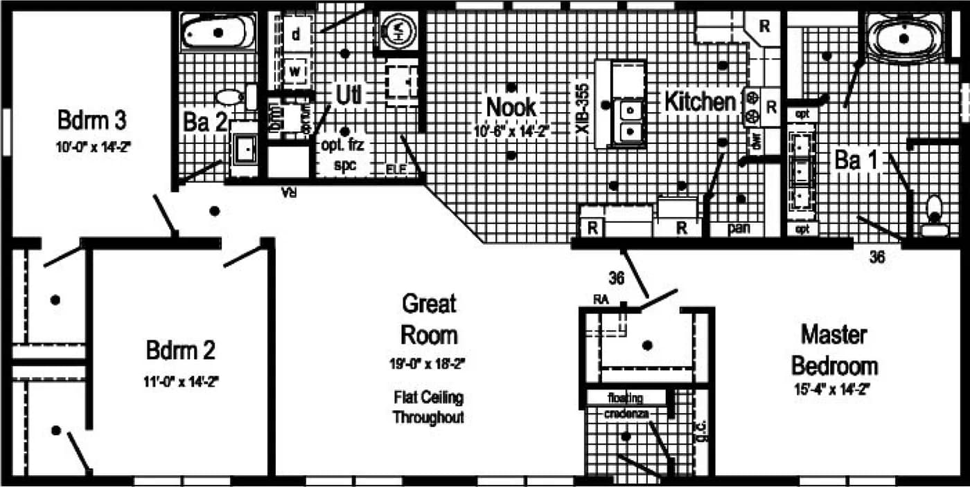 Floor plan for MOVE-IN-READY: 931 Levi Rd, Green Bay