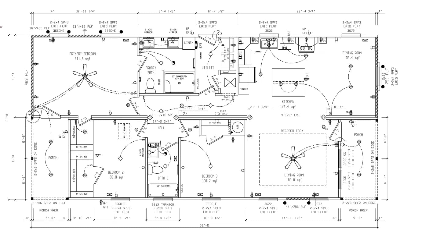 Floor plan for 124 Bellamy Road - 3 Bedroom Home in Brooks Cove -