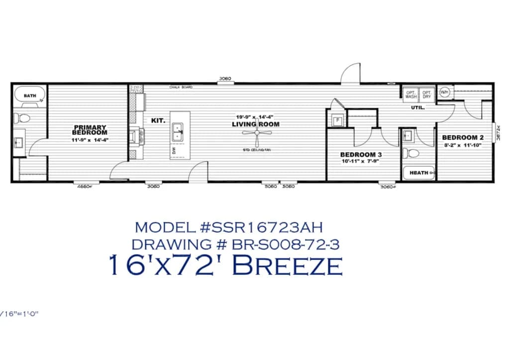 Floor plan for PRICE REDUCED!!! Move in ready park home