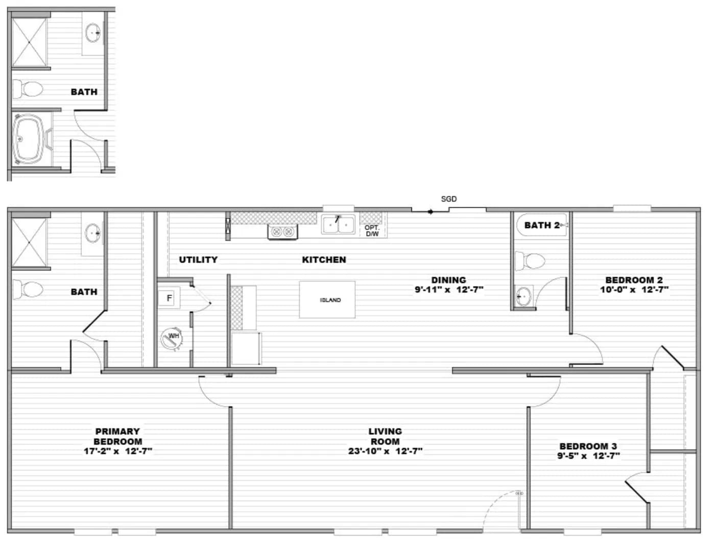 Floor plan for SPRUCE