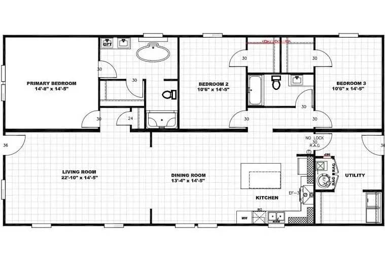 Floor plan for The Pioneer - 120 Unicoi Gate (Lot 38), Madisonvil