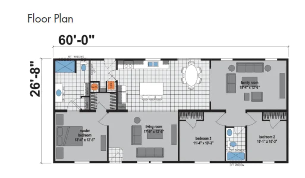 Floor plan for Move-In-Ready!