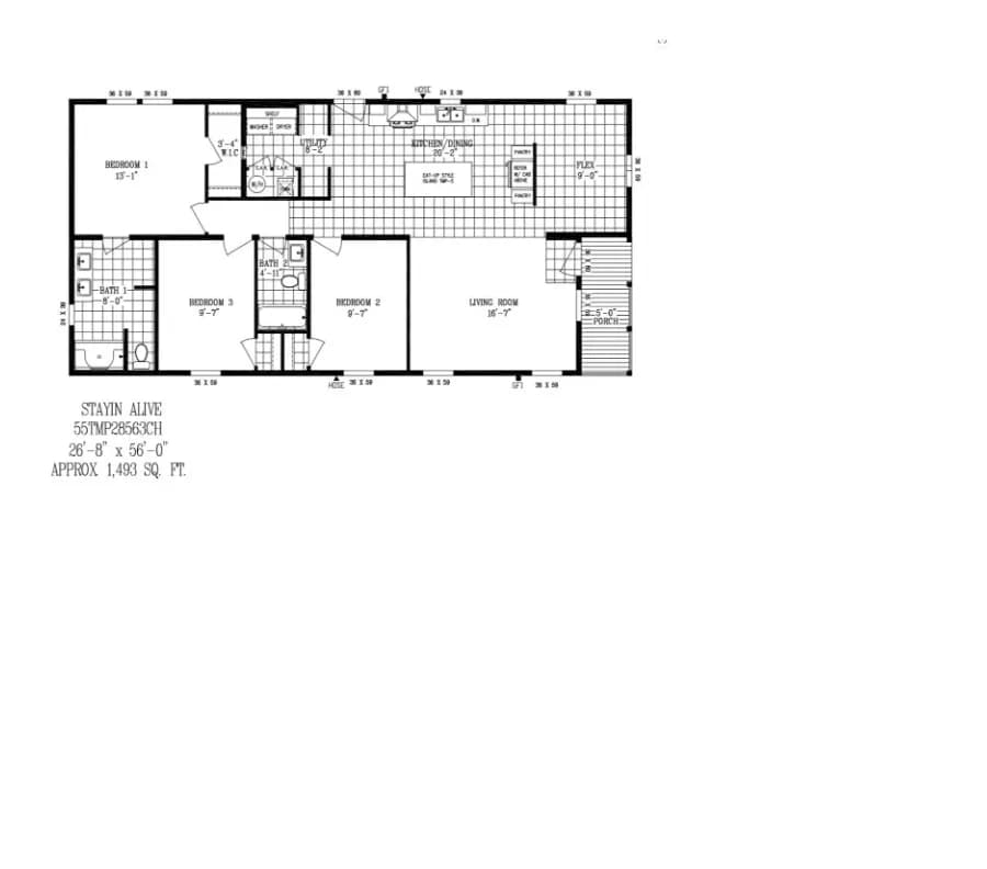 Floor plan for 173 Dode Street, Sweetwater **$15,000 Price Drop**