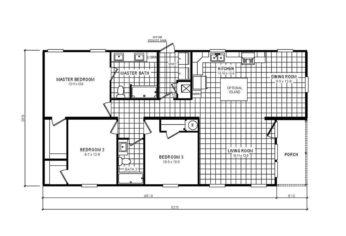 Floor plan for Modular Home in River Run Plantation!