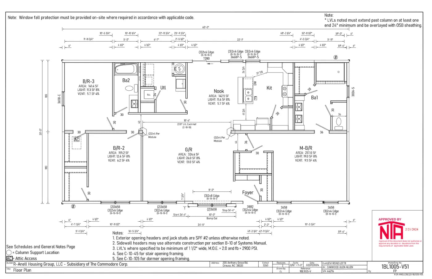 Floor plan for MOVE-IN-READY: 1005 Levi Rd, Green Bay